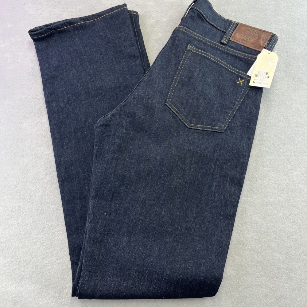 Lands End Jeans Adult 34 T Dark Blue Blake Shelton On Stage Jeans Mens 34x36